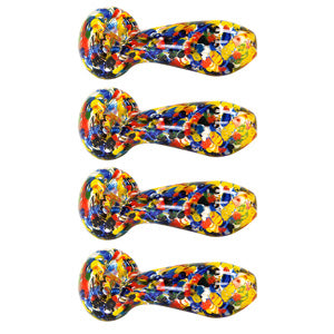 Unbranded Hand Pipe Flower (4519) Glass 3.0"
