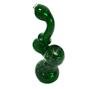 Unbranded Hand Pipe Green Fancy (4555) Glass 6.0"