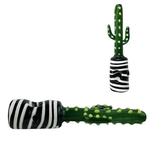 Unbranded Hand Pipe Cactus Color Tube (4834) Glass 6.0"