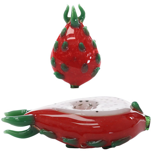 Unbranded Hand Pipe Dragon Fruit (7452) Glass 5.0"