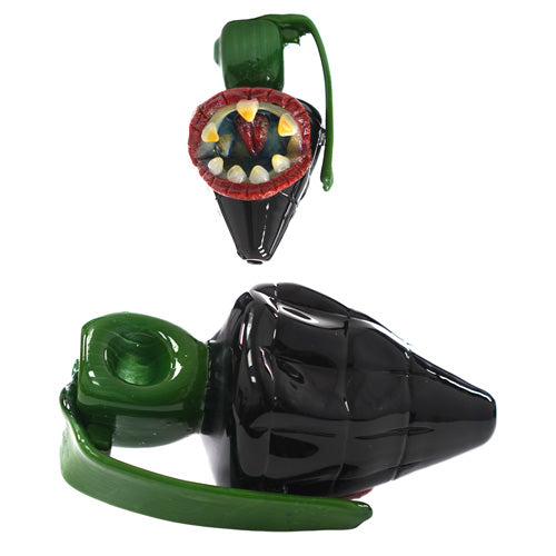 Unbranded Hand Pipe Monster Granade (7488) Glass 5.0"