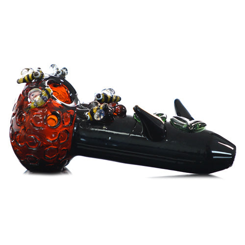 Unbranded Hand Pipe Honeybee (8085) Glass 5.0"