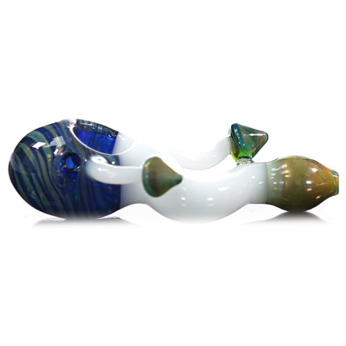 Unbranded Hand Pipe Triple Shroom (8087) Glass 5.0"