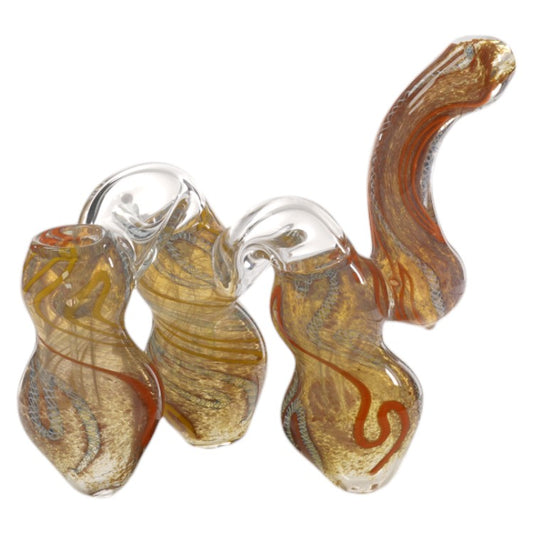 Unbranded Bubbler 3 Chamber (8895) Glass 6.5"