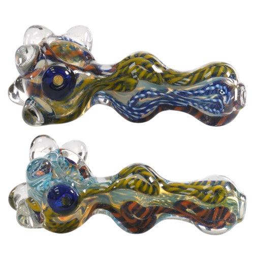 Helios Hand Pipe Fancy (9327) Glass 4.0"