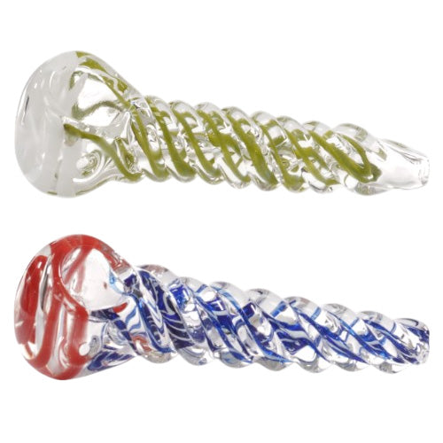 Helios Hand Pipe Swirl (9331) Glass 4.0"