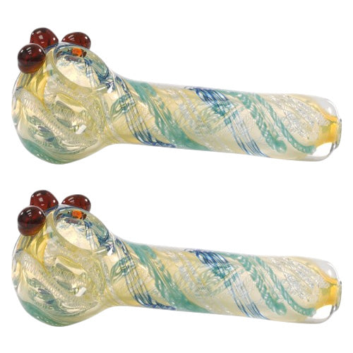 Helios Hand Pipe Swirl (9335) Glass 4.0"