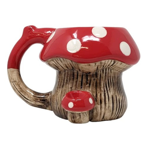High Point Hand Pipe Red Mushroom Mug PM019 (114039) Ceramic 6.0"
