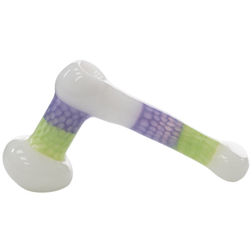 Unbranded Bubbler Purple & Green SB4104 (7465) Glass 6.0"