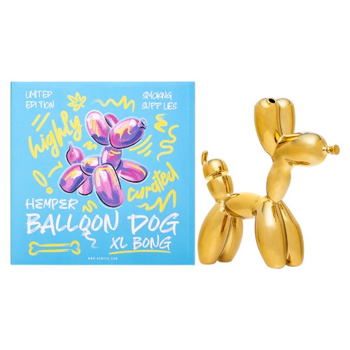HEMPER Glass Balloon Dog XL Bong (114102)  7.5"