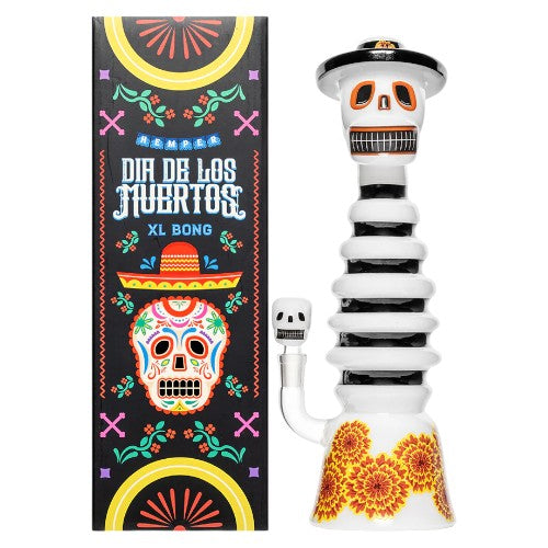 HEMPER Glass Dia De Los Muertos XL Bong (114105)  13.0"