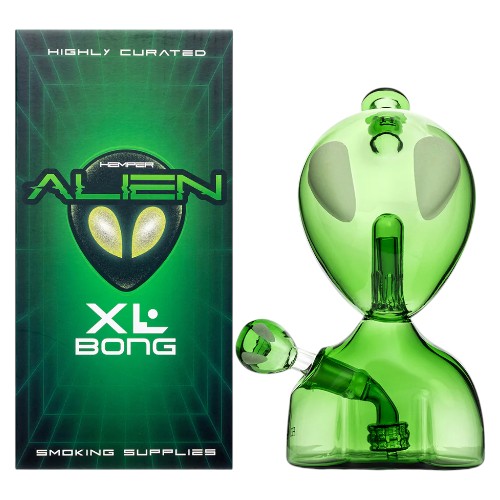 HEMPER Glass Alien XL Bong (114111)  9.0"