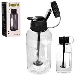 Unbranded Plastic Zmokie Water Bottle Bong (5572) Clear 9.0"