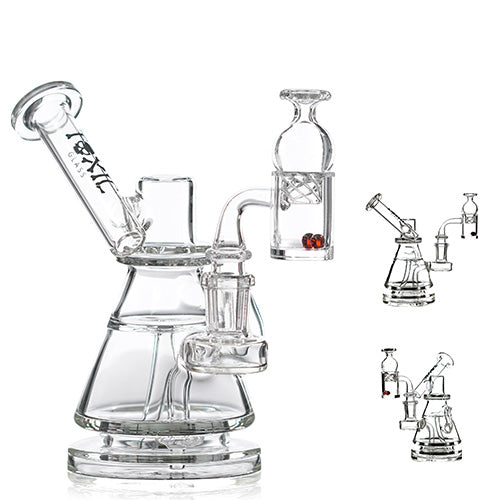 Toxic Glass TX53 Pyramid Sidecar (6245) Clear 6.0"