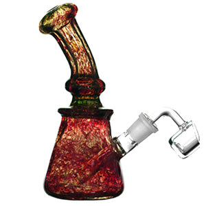 Unbranded Glass Frit Hand Made (6697) Red 7.0"