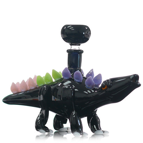 Unbranded Glass Dinosaur (8067) Black 6.0"