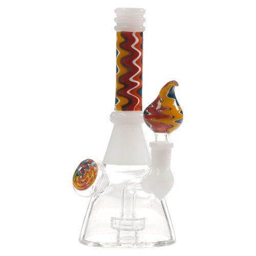 Helios Glass Glass Fancy (9308) White     7.0"