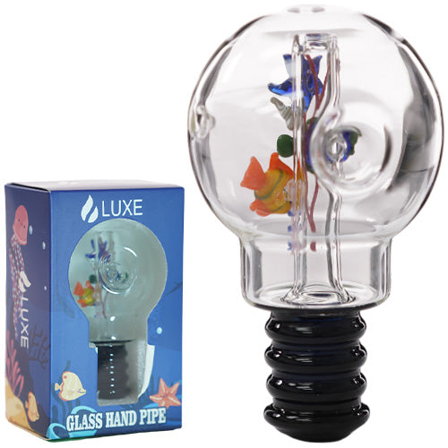 Unbranded Hand Pipe Luxe Lamp (4558) Glass 5.0" Jade Black