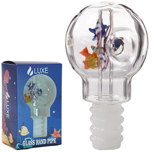 Unbranded Hand Pipe Luxe Lamp (4558) Glass 5.0" Jade White