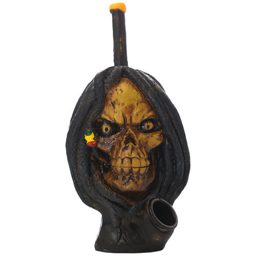 Unbranded Hand Pipe Characters (4668) Wood 5.0" Skull