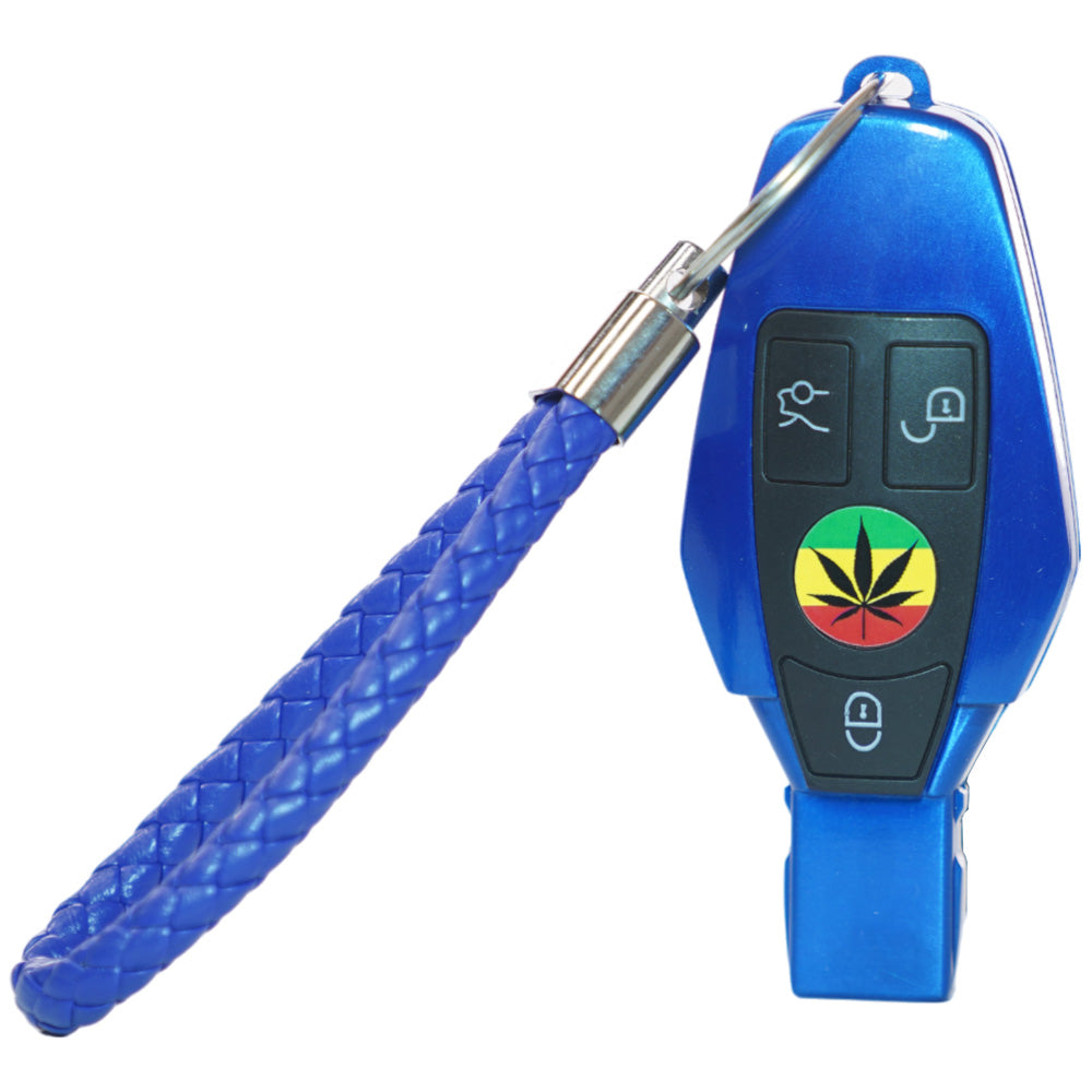 Unbranded Hand Pipe Car Remote (5373) Metal 3.5" Blue
