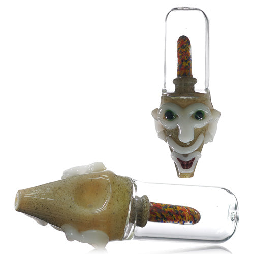 Unbranded Hand Pipe Monster FaceSB 2722 (8076) Glass 5.0" Grey