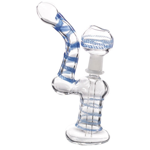 6B Bubbler 6B Box N4 (8448) Glass 6.5" Blue