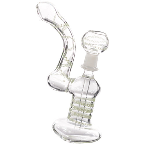 6B Bubbler 6B Box N4 (8448) Glass 6.5" Green