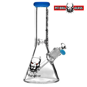 Pit Bull Glass Glass 9mm Heavy Beaker (6505) 11.5" Blue