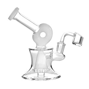 Unbranded Glass Donut Shower (6540) 5.5" White