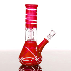 Unbranded Glass Single Dome Line Up (7058) 8.0" Red