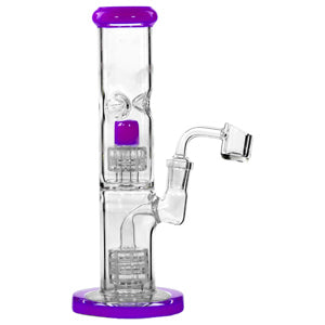 Unbranded Glass Tube With Gears (7120) 8.0" Purple