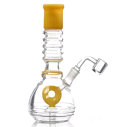 Unbranded Glass Doughnut (7131) 8.5" Yellow