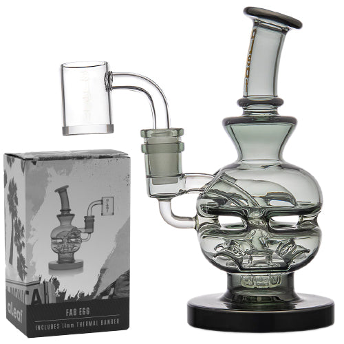 aLeaf Glass Fab Egg With 14 mm Thermal Banger (7148) 7.0" Black