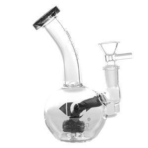 Diamond Glass Glass Perc (7673) 6.0" Black