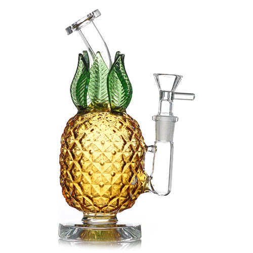 Unbranded Glass Pieapple (8104) 8.0" Amber