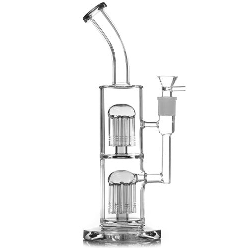 Unbranded Glass Double Stage Arms (8107) 13.0" Clear