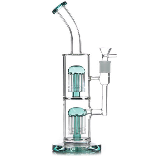 Unbranded Glass Double Stage Arms (8107) 13.0" Teal