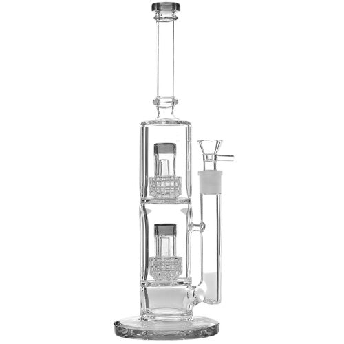 Unbranded Glass Double Stage (8114) 13.0" Black