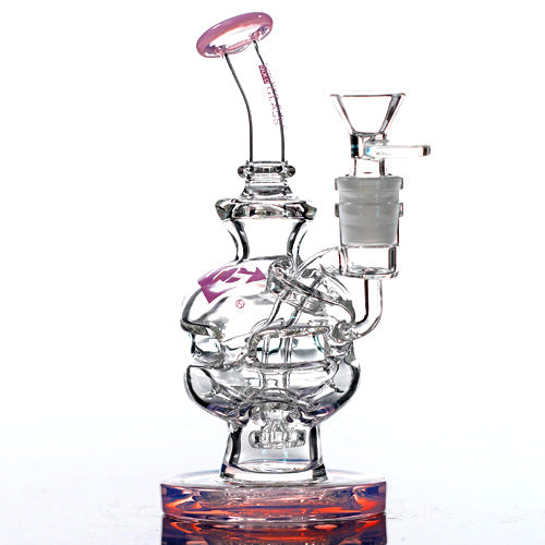Diamond Glass Glass Recycle (8273) 6.5" Pink