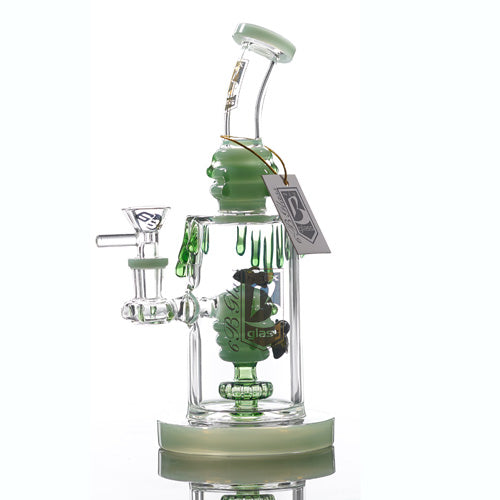 6B Glass Glass Bee (8275) 9.0" Green