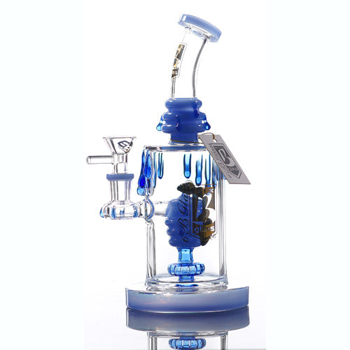 6B Glass Glass Bee (8275) 9.0" Blue