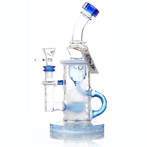 6B Glass Glass Recycle (8280) 9.5" Blue
