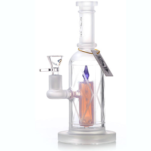 6B Glass Glass Cendle (8281) 9.5" Pink