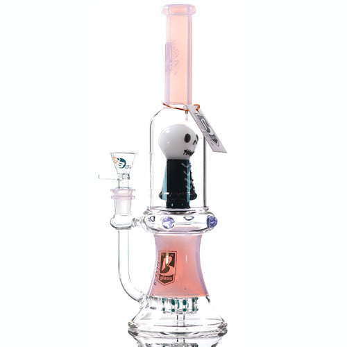 6B Glass Glass Ball Face (8282) 11.0" Pink