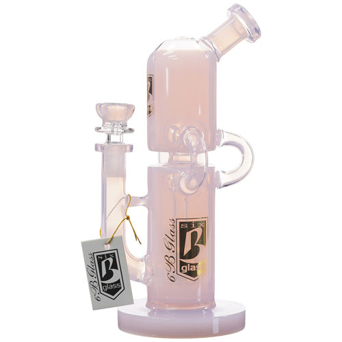 6B Glass Glass 2 Level (8438) 9.0" Pink