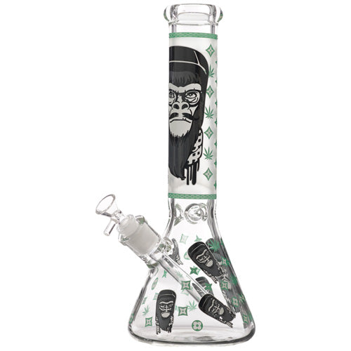 6B Glass Glass 9mm Beaker (8450) 13.5" Green Monkey