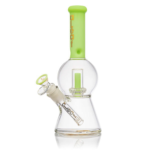 aLeaf Glass Bubbler Beaker Chandelier (8479) 10.0" Green