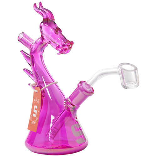 Silo Glass Dragon (8487) 7.0" Purple