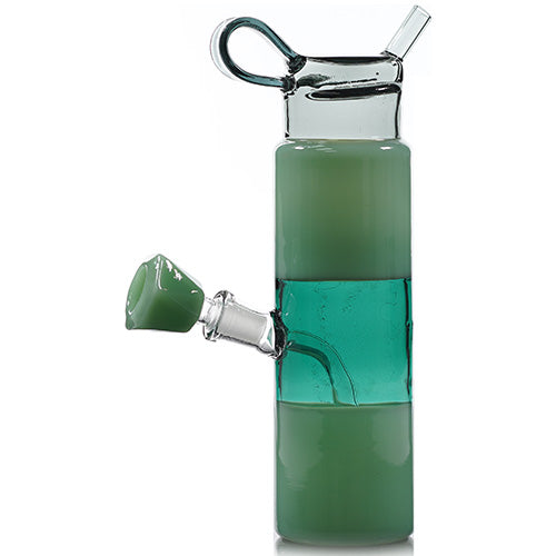 Unbranded Glass Bottle (8758) 9.0" Green/Teal